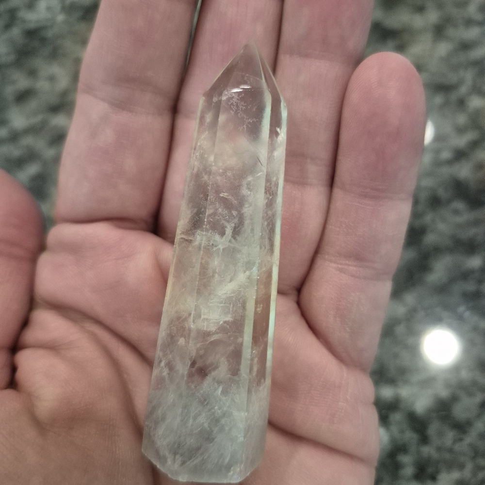 Natural Fluorite Crystal Point Obelisk Tower #I - Picture 9 of 9